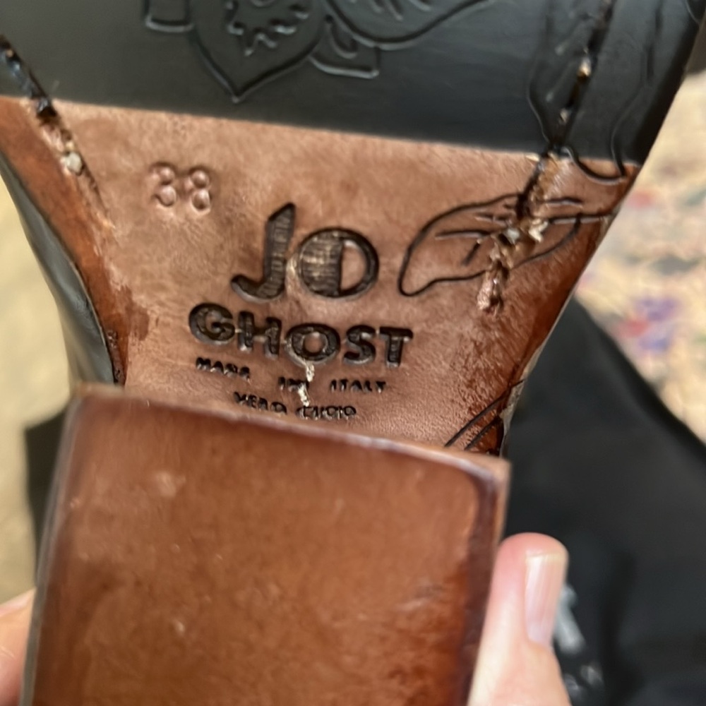 Jo Ghost emblazoned short boot in bronze 38 - Picture 6 of 15